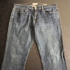 FRAME Denim LHomme Straight Dark Wash Jeans Mens Size 36